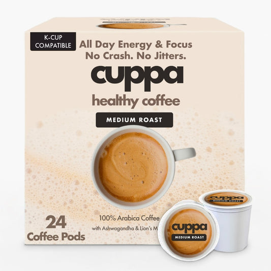 Cuppa Lion’s Mane Ashwagandha Healthy Coffee 24 Servings